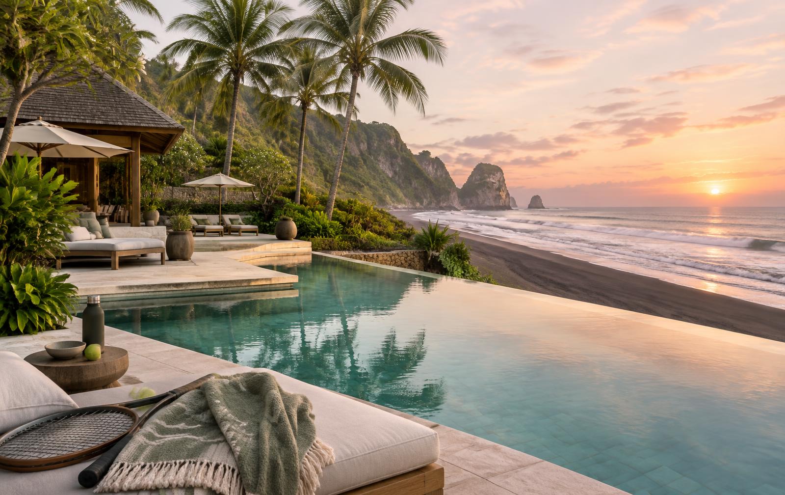 A private tennis escape in Indonesia